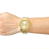 Movado Bold Gold Dial Yellow Gold Steel Strap Watch for Women - 3600104