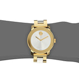 Movado Bold Silver Dial Two Tone Steel Strap Watch for Women - 3600129