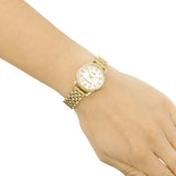 Coach Delancey White Dial Gold Steel Strap Watch for Women - 14502241