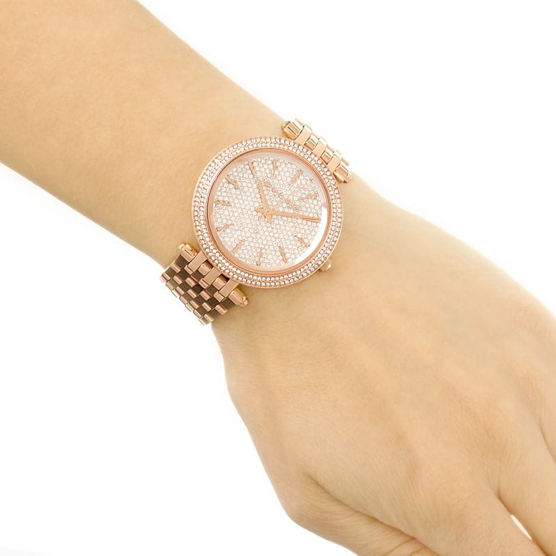 Michael Kors Darci Rose Gold Dial Rose Gold Steel Strap Watch for Women - MK3439
