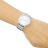 Michael Kors Hartman Quartz Silver Dial Silver Steel Strap Watch For Women - MK3489