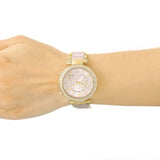 Michael Kors Parker Gold Dial Two Tone Steel Strap Watch for Women - MK6326