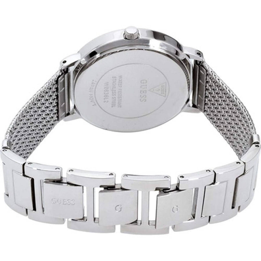 Guess Quartz Silver Dial Willow Stainless Steel Mesh Bracelet Watch For Women - W0836L2