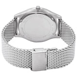 Michael Kors Slim Runway Analog Black Dial Silver Mesh Bracelet Watch For Men - MK8606