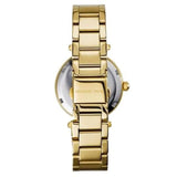 Michael Kors Parker White Dial Gold Steel Strap Watch for Women - MK6056