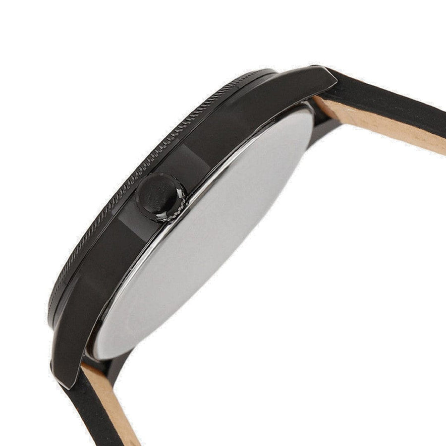 Lacoste Continental Black Dial Brown Leather Strap Watch for Men - 2011021