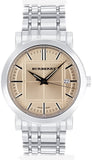 Burberry Heritage Collection Rose Gold Dial Silver Steel Strap Watch for Men - BU1352