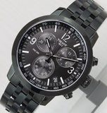 Tissot PRC 200 Chronograph Black Dial Black Steel Strap Watch For Men - T114.417.33.057.00