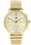 Tommy Hilfiger Blake Quartz Gold Dial Gold Mesh Bracelet Watch for Women - 1782302