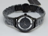 Marc Jacobs Tether Transparent Black Dial Black Steel Strap Watch for Women - MBM3419