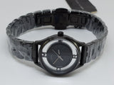 Marc Jacobs Tether Black Transparent Dial Black Stainless Steel Strap Watch for Women - MBM3419