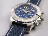 Breitling Avenger Chronograph 43 Blue Dial Blue Nylon Strap Watch for Men - A13385101C1X1