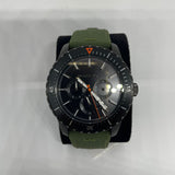 Michael Kors Cunningham Chronograph Black Dial Green Rubber Strap Watch For Men - MK7165