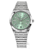 Breitling Chronomat Automatic 36 Green Dial Silver Steel Strap Watch for Women - A10380101L1A1