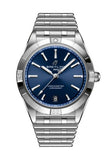 Breitling Chronomat Automatic 36 Blue Dial Silver Steel Strap Watch for Women - A10380101C1A1