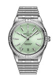 Breitling Chronomat Automatic 36 Diamonds Green Dial Two Tone Steel Strap Watch for Women - A10380591L1A1