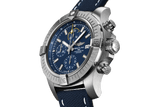 Breitling Avenger Chronograph 45mm Blue Dial Blue Calfskin Strap Watch for Men - A13317101C1X2