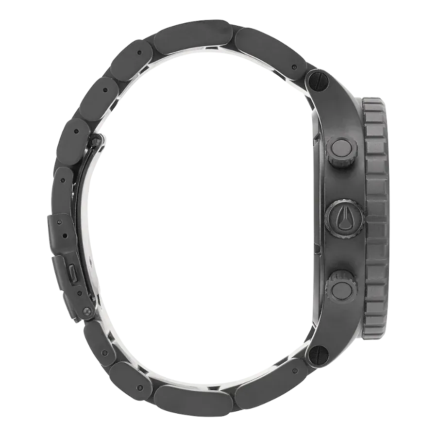 Nixon 51-30 Chronograph Grey Dial Grey Steel Strap Watch for Men - A083-1062