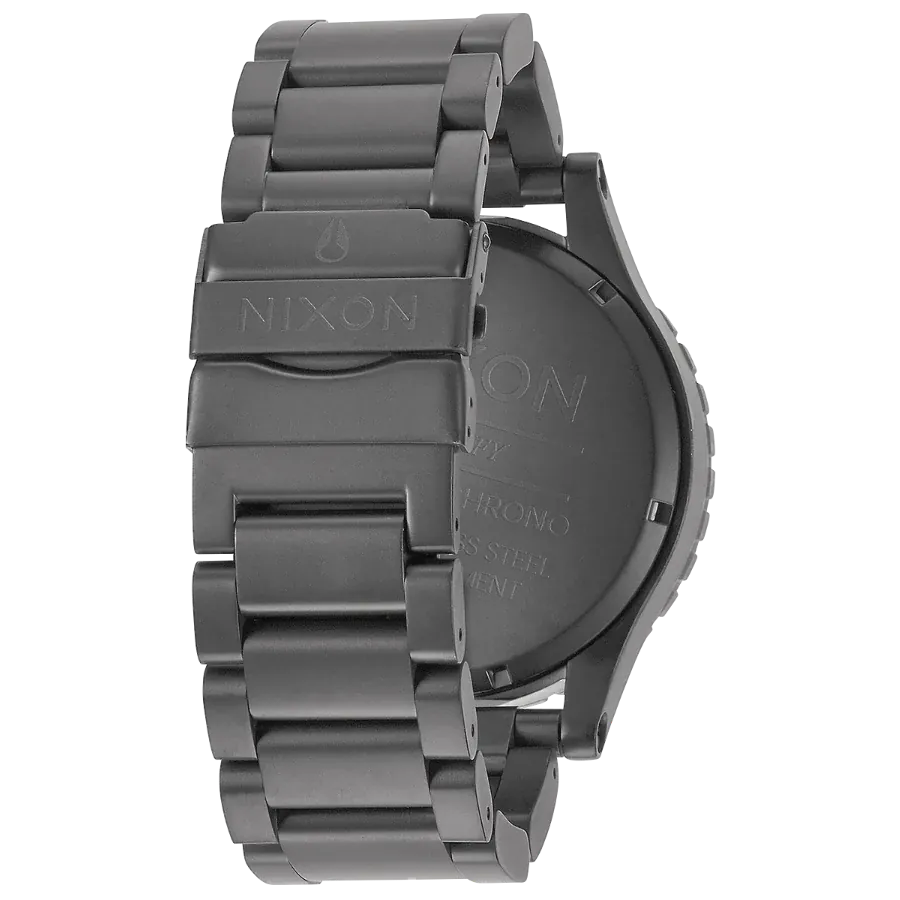 Nixon 51-30 Chrono Gunmetal Dial Gunmetal Steel Strap Watch for Men - A083-632