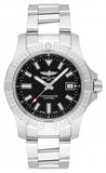 Breitling Avenger Automatic 43mm Black Dial Silver Steel Strap Watch for Men - A17318101B1A1