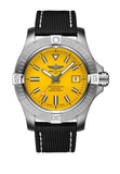 Breitling Avenger Automatic 45mm Seawolf Yellow Dial Black Nylon Strap Watch for Men - A17319101/1X2