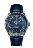 Breitling Navitimer Automatic 41 Blue Dial Blue Leather Strap Watch for Men - A17326161C1P3