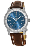 Breitling Navitimer 1 Automatic 41mm Blue Dial Brown Leather Strap Mens Watch - A17326211C1P1