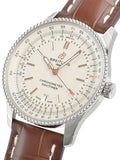 Breitling Navitimer Automatic 41mm Brown Leather Strap Mens Watch - A17326211G1P1