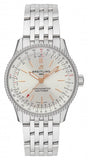 Breitling Navitimer Automatic 35 White Dial Silver Steel Strap Watch for Men - A17395F41G1A1