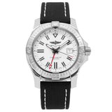 Breitling Avenger Automatic GMT 43 White Dial Black Nylon Strap Watch for Men - A32397101A1X1