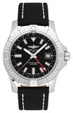 Breitling Avenger Automatic 43mm Black Dial Black Nylon Strap Watch for Men - A17318101B1X2