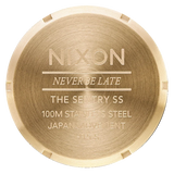 Nixon Sentry Green Dial Gold Steel Strap Watch for Men - A356-1919