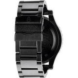 Nixon 48-20 Chrono Black Dial Black Steel Strap Watch for Men - A486-1320