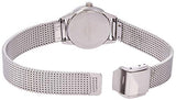 Calvin Klein Minimal White Dial Silver Mesh Bracelet Watch for Women - K3M2312Y