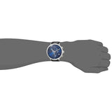 Calvin Klein High Noon Chronograph Blue Dial Black Leather Strap Watch for Men - K8M271CN