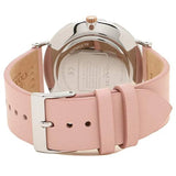 Coach Perry Mother of Pearl Pink Dial Pink Leather Strap Watch for Women - 14503244