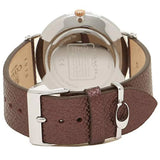 Coach Perry White Dial Brown Leather Strap Watch for Women - 14503154