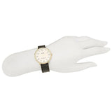 Coach Slim Easton White Dial Black Leather Strap Watch for Women - 14502683