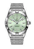 Breitling Chronomat 32 Diamonds Green Dial Silver Steel Strap Watch for Women - A77310101L1A1