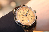 Breitling Premier B01 Chronograph 42 Beige Dial Brown Leather Strap Watch for Men - AB0145331K1P1