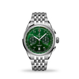 Breitling Premier B01 Chronograph 42 Green Dial Silver Steel Strap Watch for Men - AB0145371L1A1