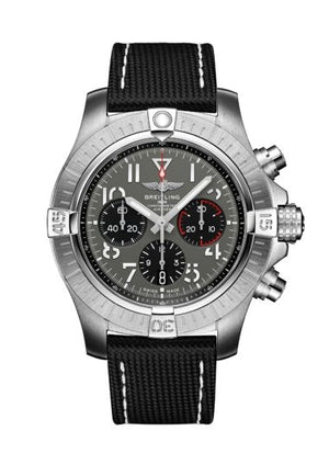 Breitling Avenger B01 Chronograph 45 Anthracite Dial Black Nylon Strap Watch for Men - AB01821A1B1X1