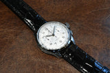 Breitling Premier B09 Chronograph 40 White Dial Black Leather Strap Watch for Men - AB0930371G1P1