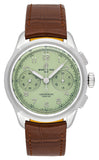 Breitling Premier B09 Chronograph 40 Green Dial Brown Leather Strap Watch for Men - AB0930D31L1P1