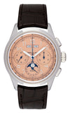 Breitling Premier B25 Datora 42 Beige Dial Brown Leather Strap Watch for Men - AB2510201K1P1