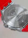 Maurice Lacroix Aikon Beach Volley Vikings Limited Edition Red Dial Red Rubber Strap Watch for Men - AI1018-SS001-530-6