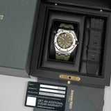 Audemars Piguet Royal Oak Offshore Diver Green Dial Green Rubber Strap Watch for Men - 15720ST.OO.A052CA.01