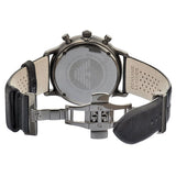 Emporio Armani Classic Grey Dial Grey Leather Strap Watch For Men - AR0388