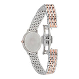 Emporio Armani Silver Sunray Dial Two Tone Steel Strap Watch For Women - AR11113