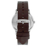 Emporio Armani Luigi Analog Bronze Dial Brown Leather Strap Watch For Men - AR11096